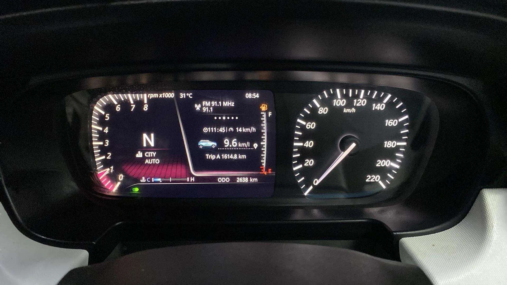 Instrument cluster of a Tata Punch