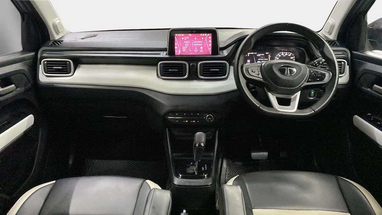 Interior dashboard view of a Tata Punch