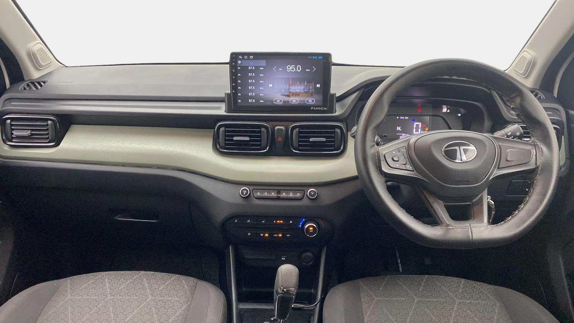 Dashboard view of a Tata Punch