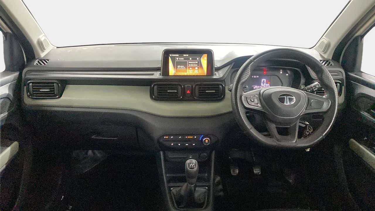 Interior dashboard view of a Tata Punch