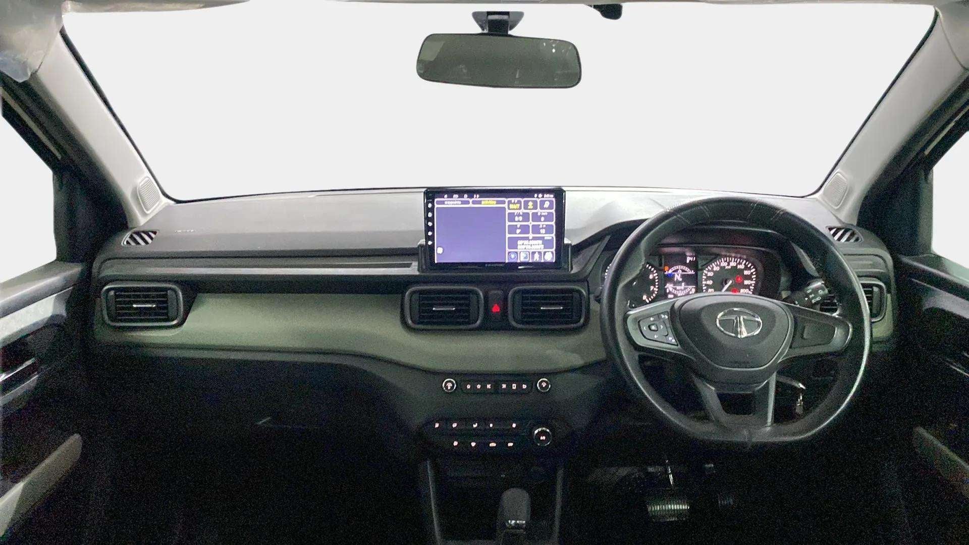 Interior dashboard view of a Tata Punch