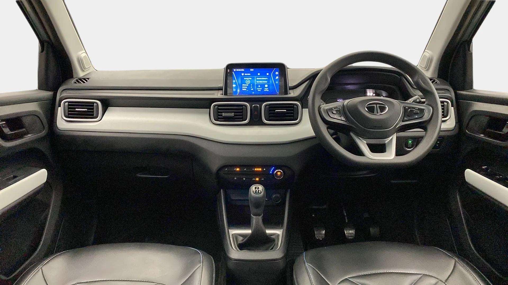 Interior dashboard view of a Tata Punch