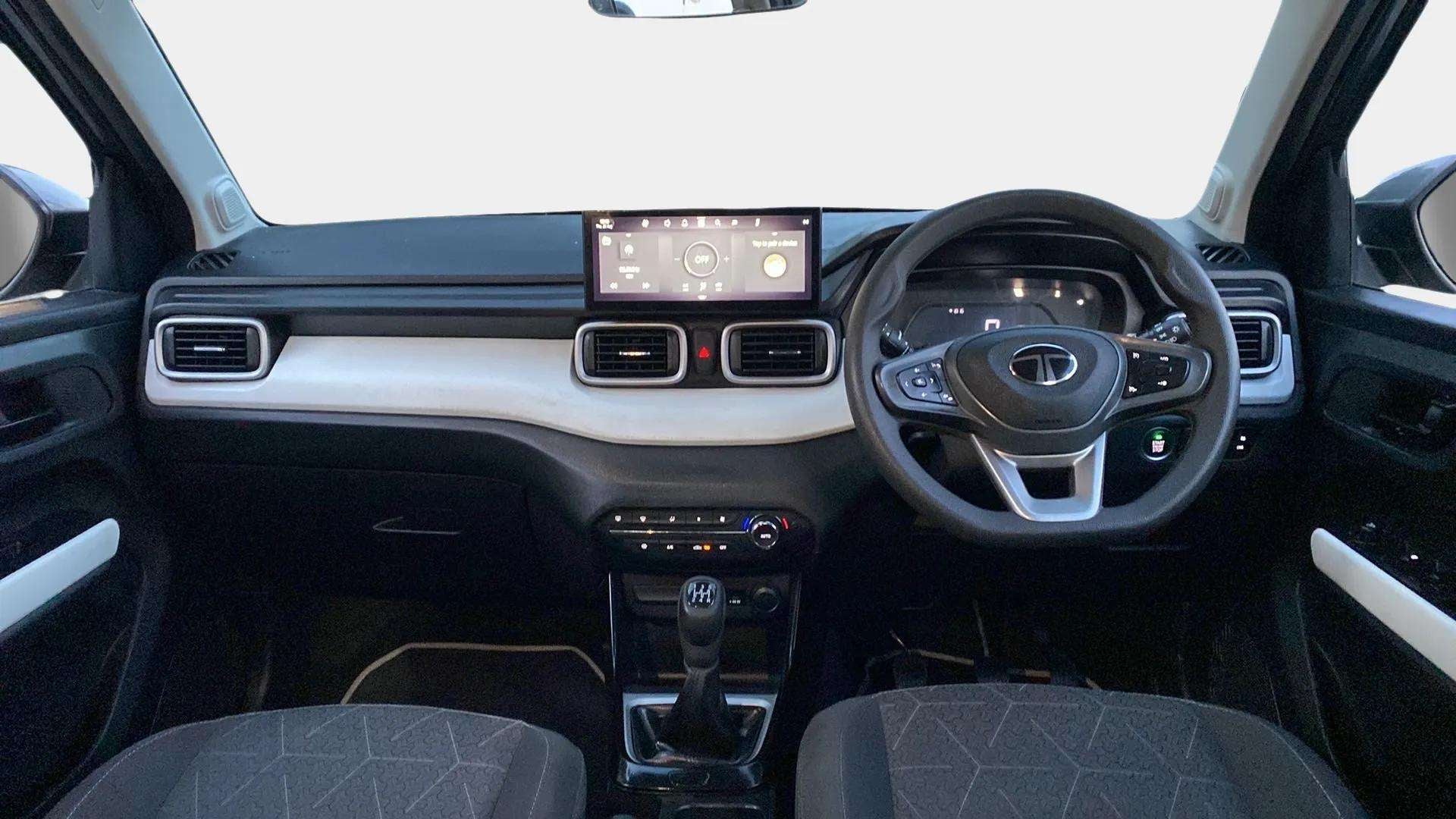 Interior dashboard view of a Tata Punch