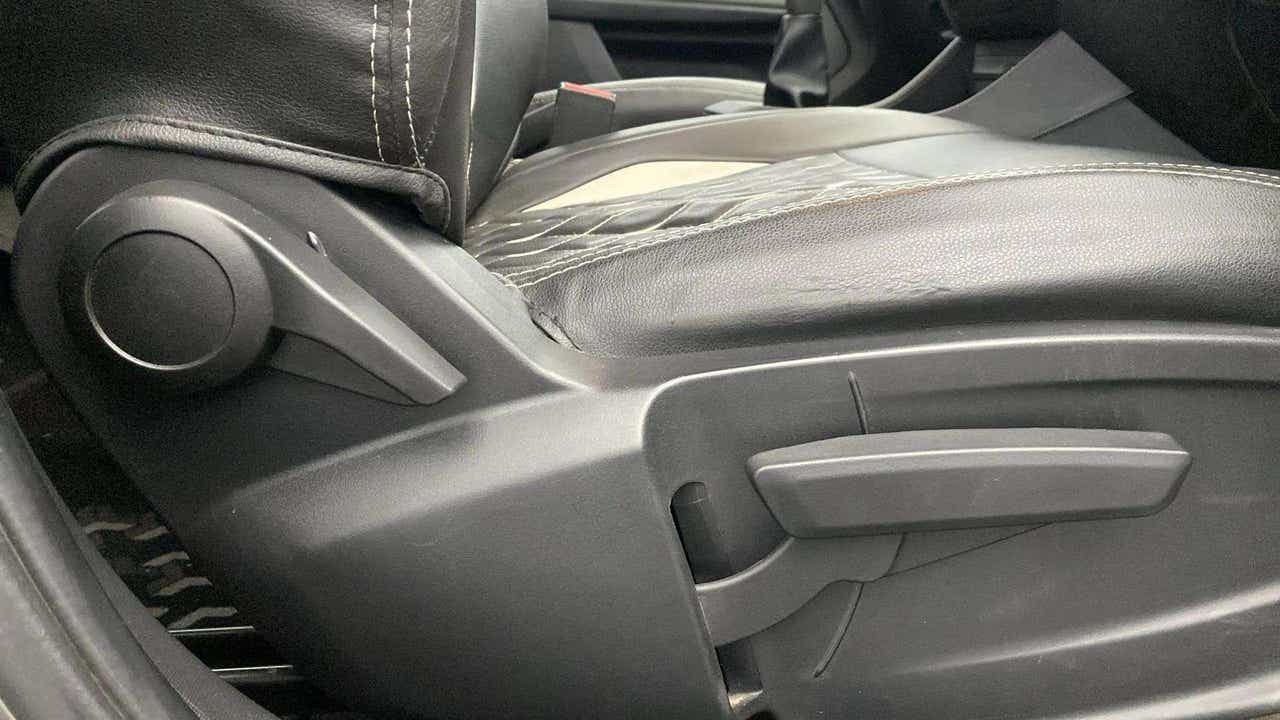Close-up view of the seat adjustment controls of a Tata Punch