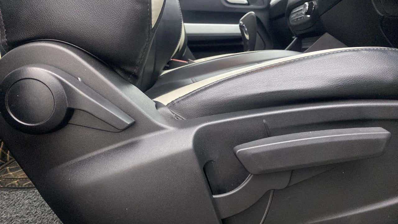 Front seat adjustment controls of a Tata Punch