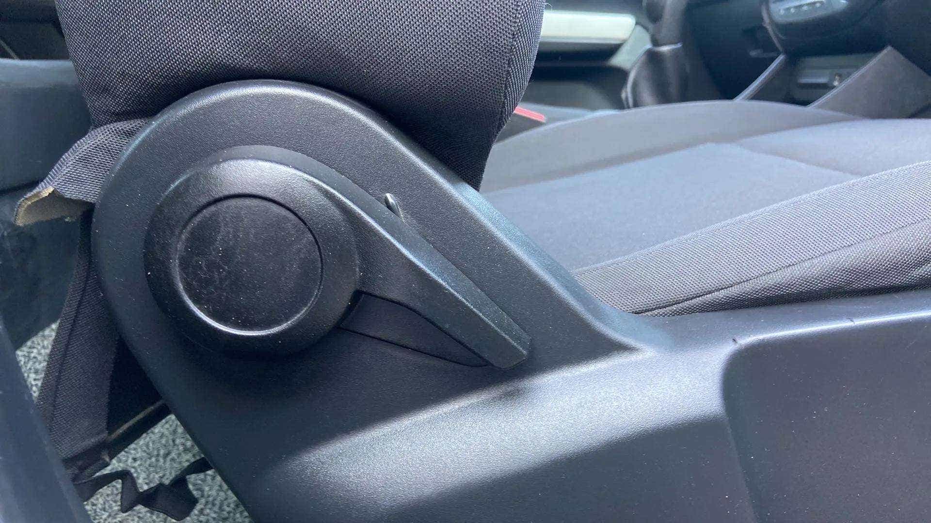 Seat adjustment knob close-up of a Tata Punch