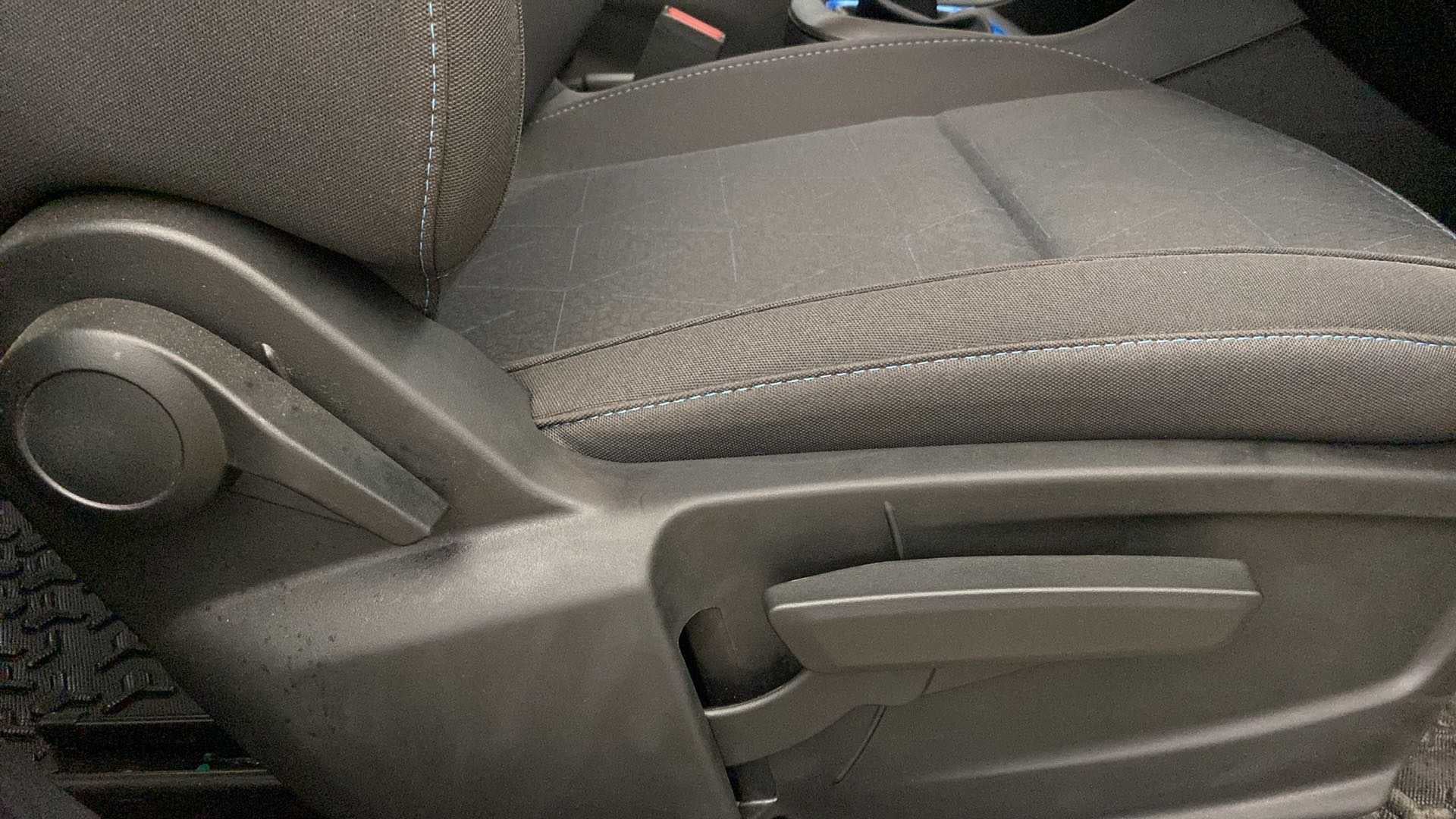 Front seat base and adjustment levers of a Tata Punch