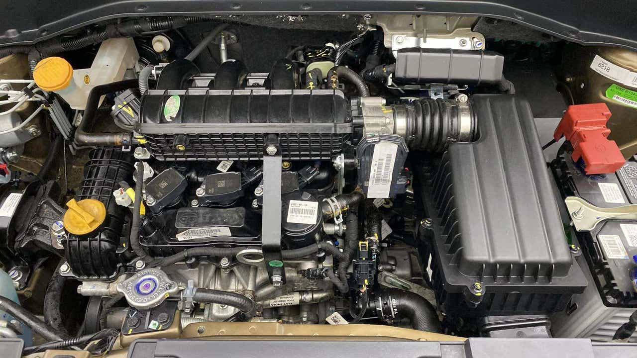 Engine bay view of a Tata Punch