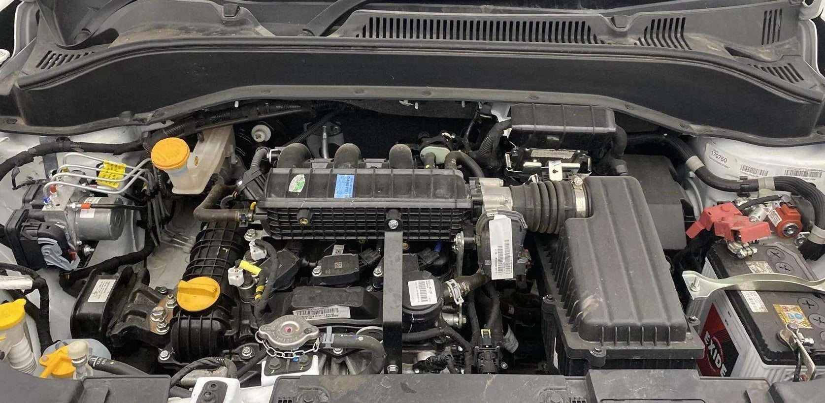 Engine bay of a Tata Punch