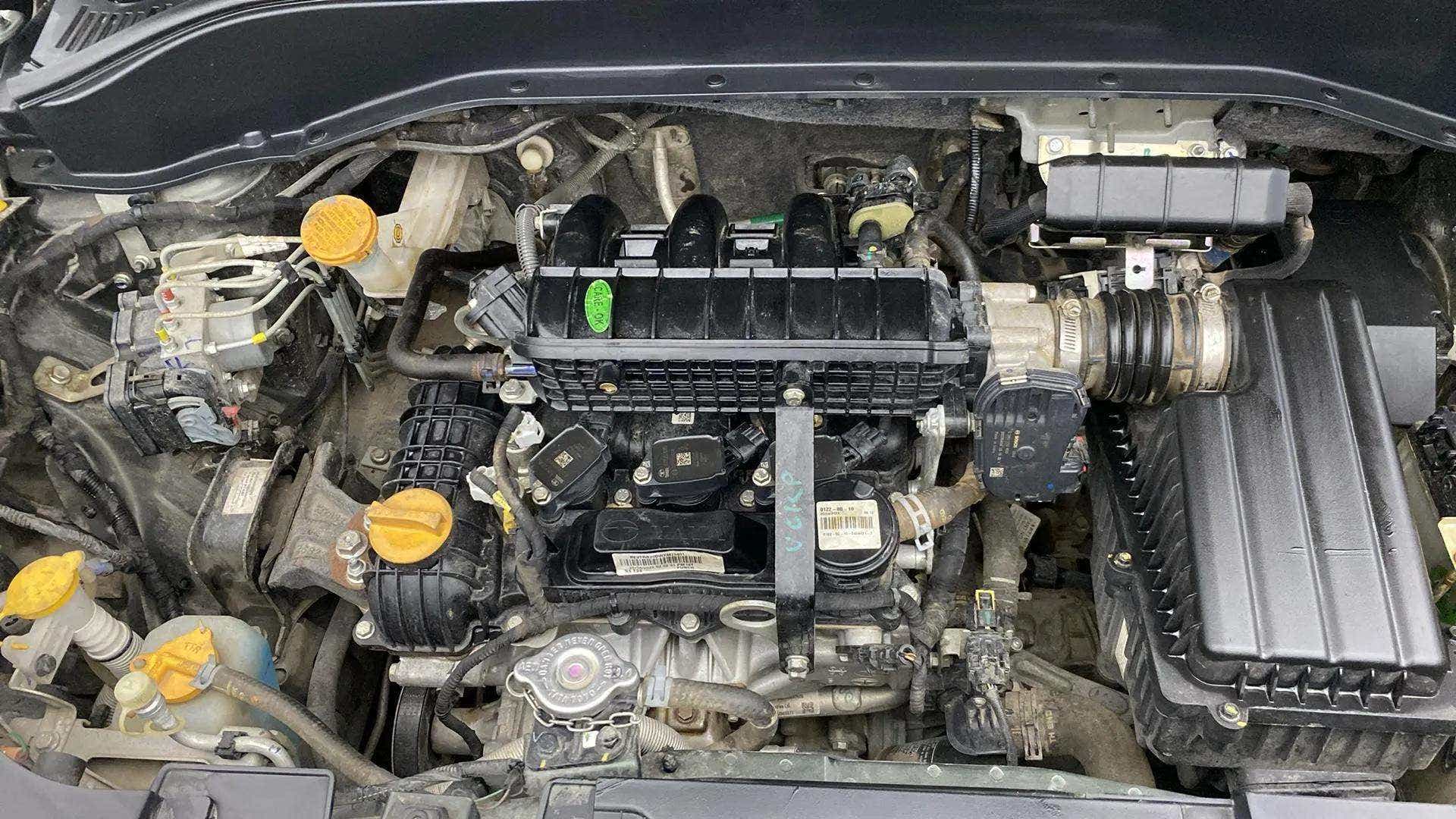 Engine bay of a Tata Punch