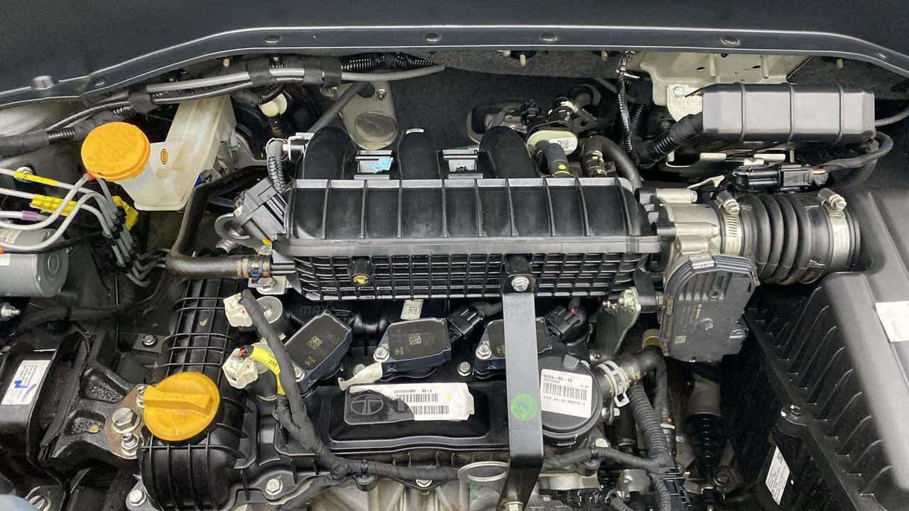 Engine bay of a Tata Punch