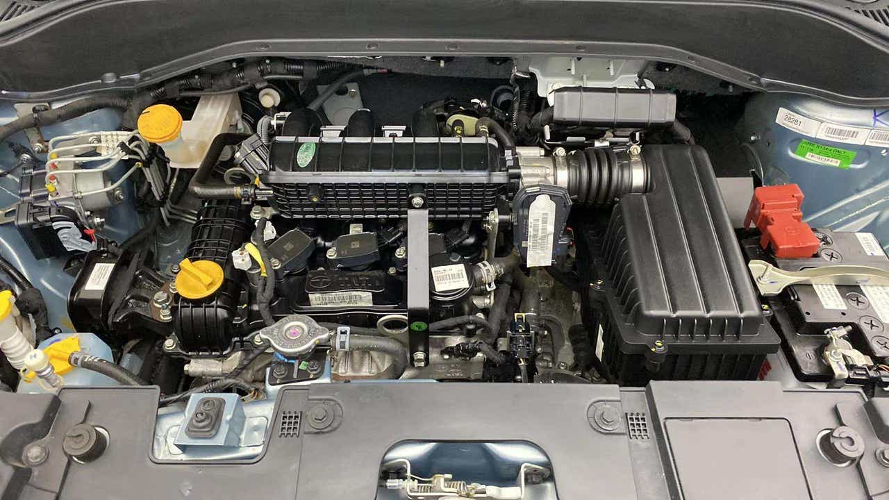 Engine bay of a Tata Punch