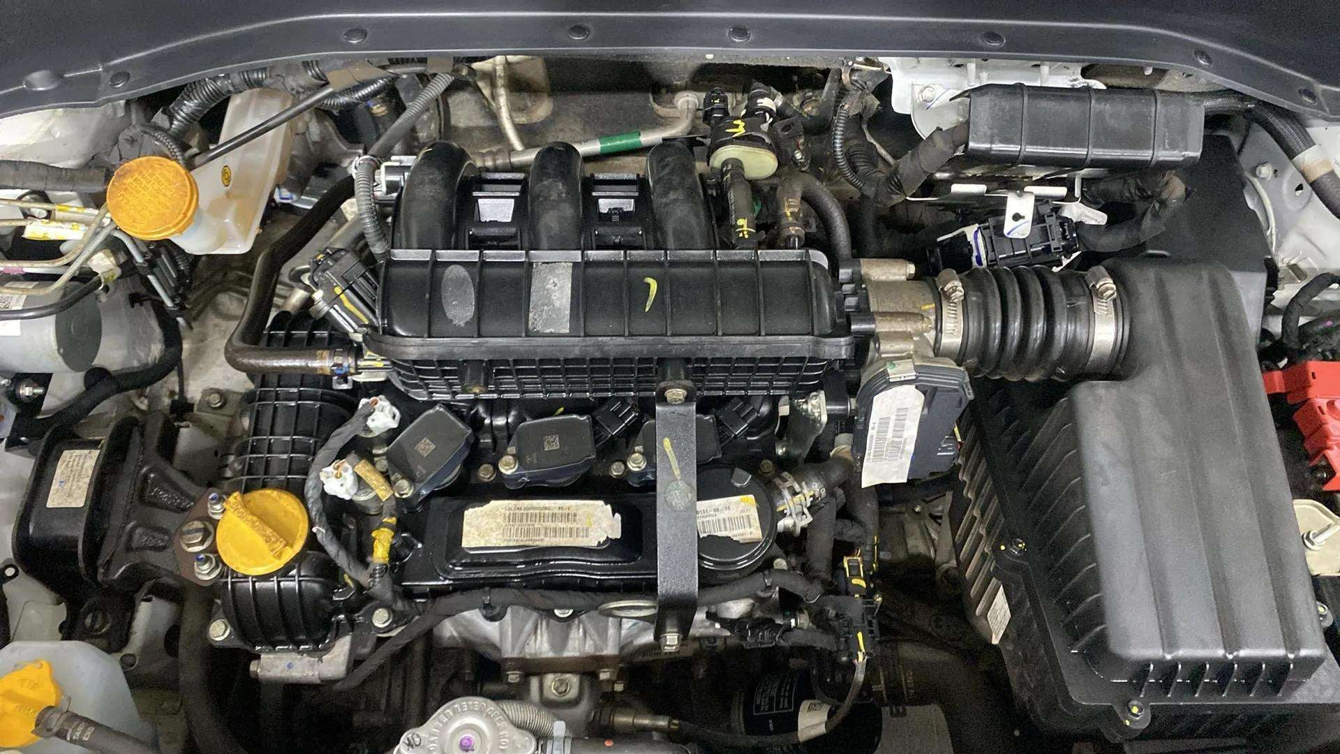 Engine bay view of a Tata Punch