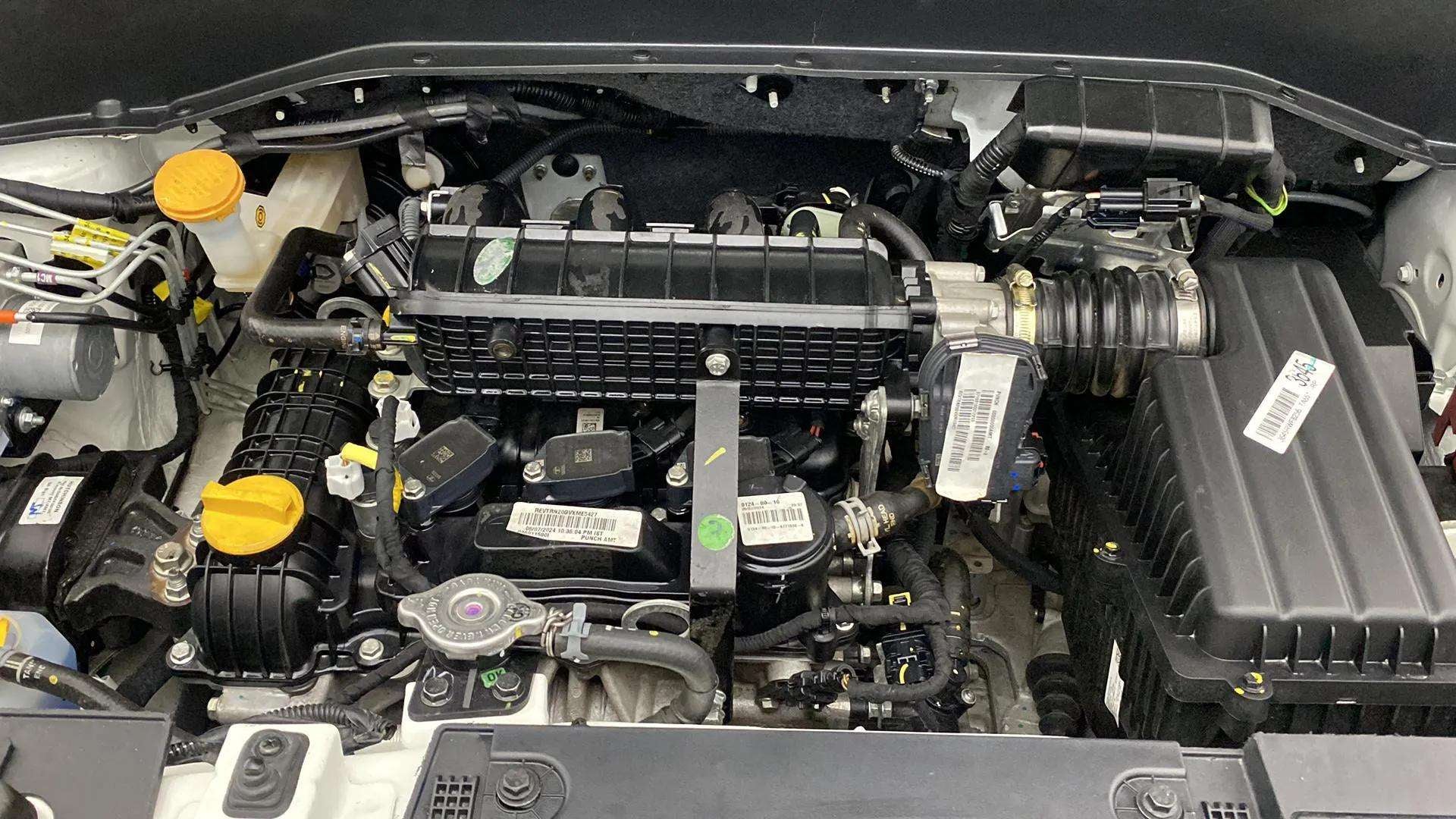 Engine bay of a Tata Punch