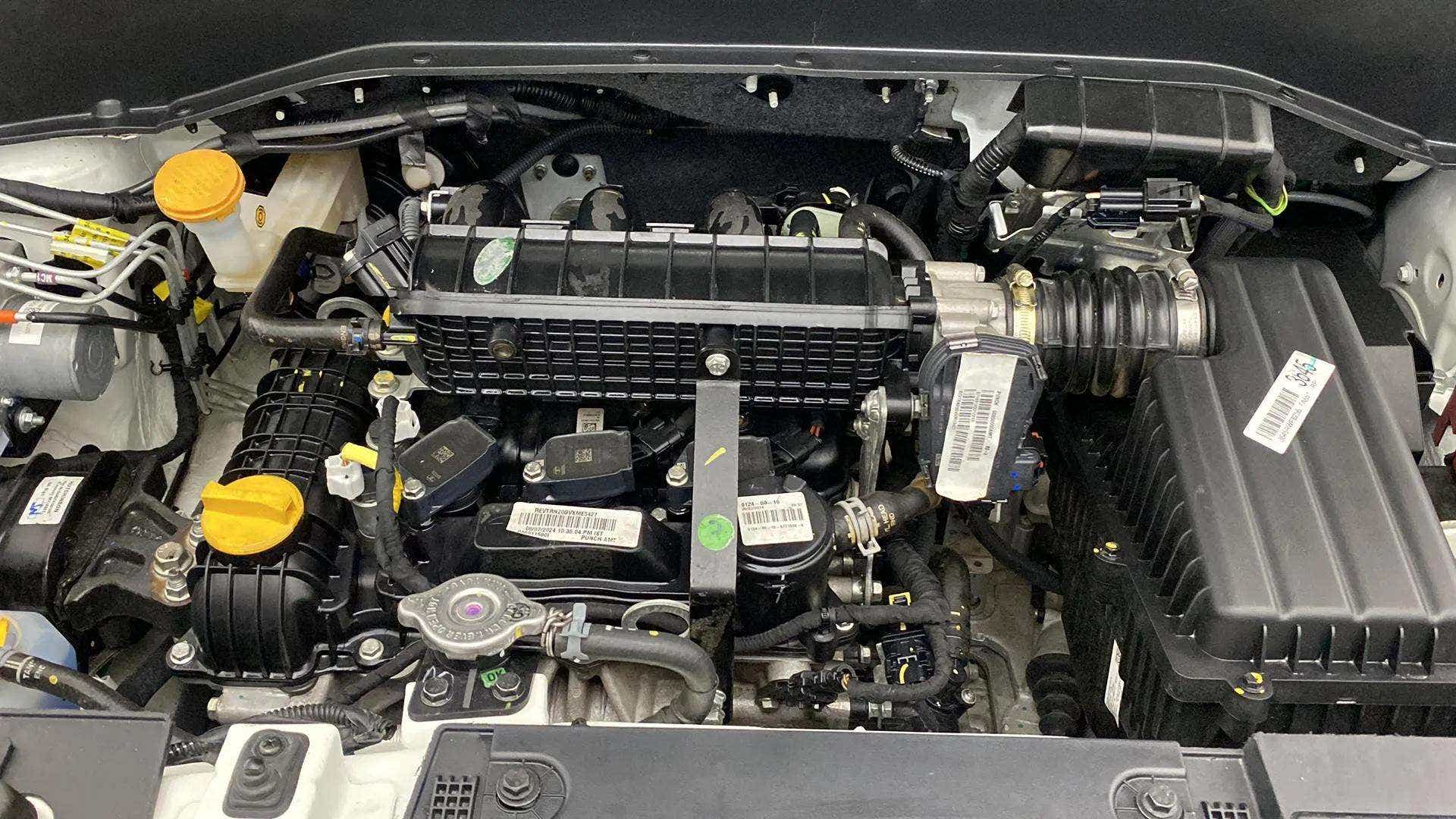 Engine bay of a Tata Punch