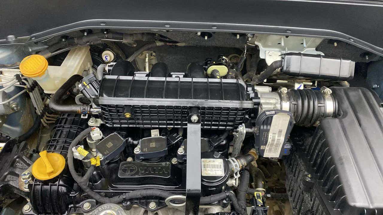 Engine bay of a Tata Punch