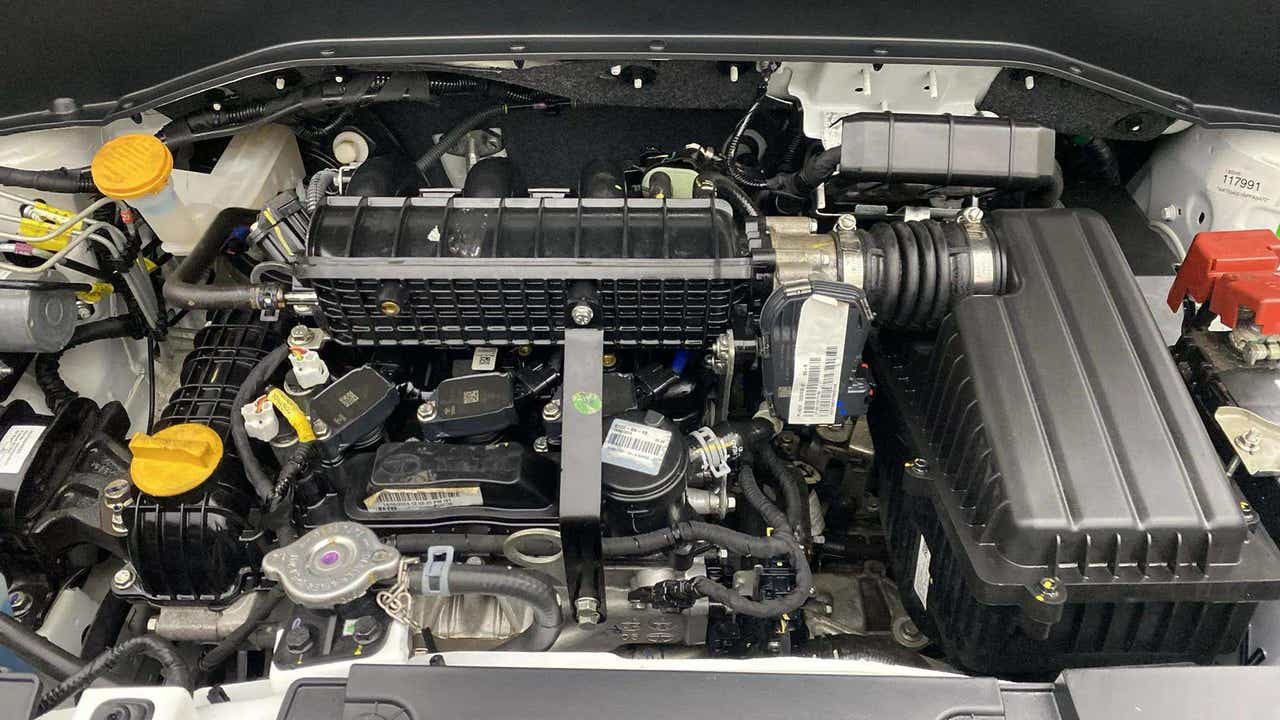 Engine bay of a Tata Punch