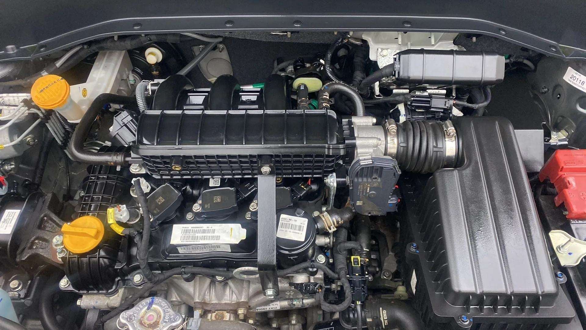 Engine bay of a Tata Punch