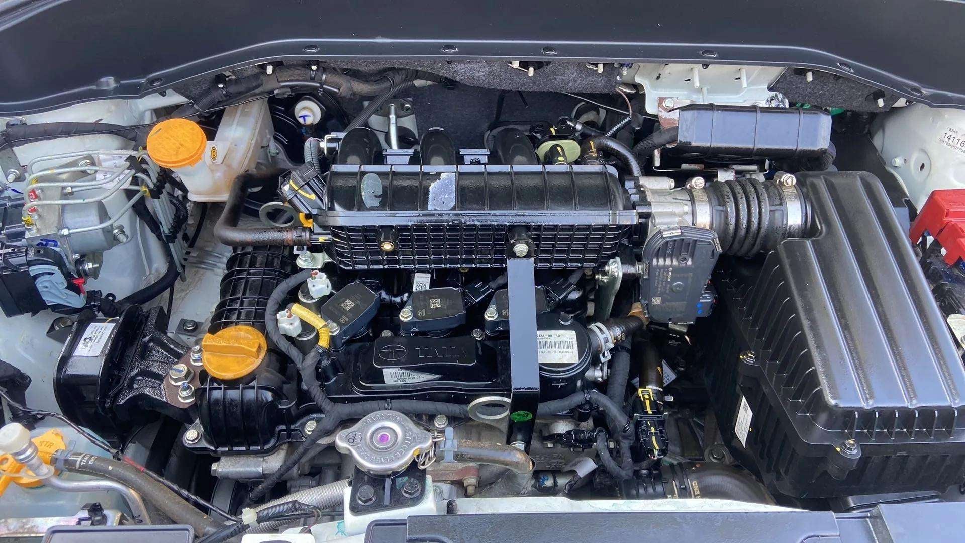 Engine bay of a Tata Punch