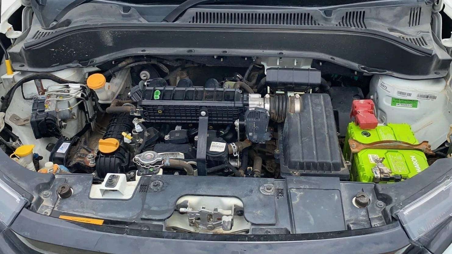 Engine bay of a Tata Punch