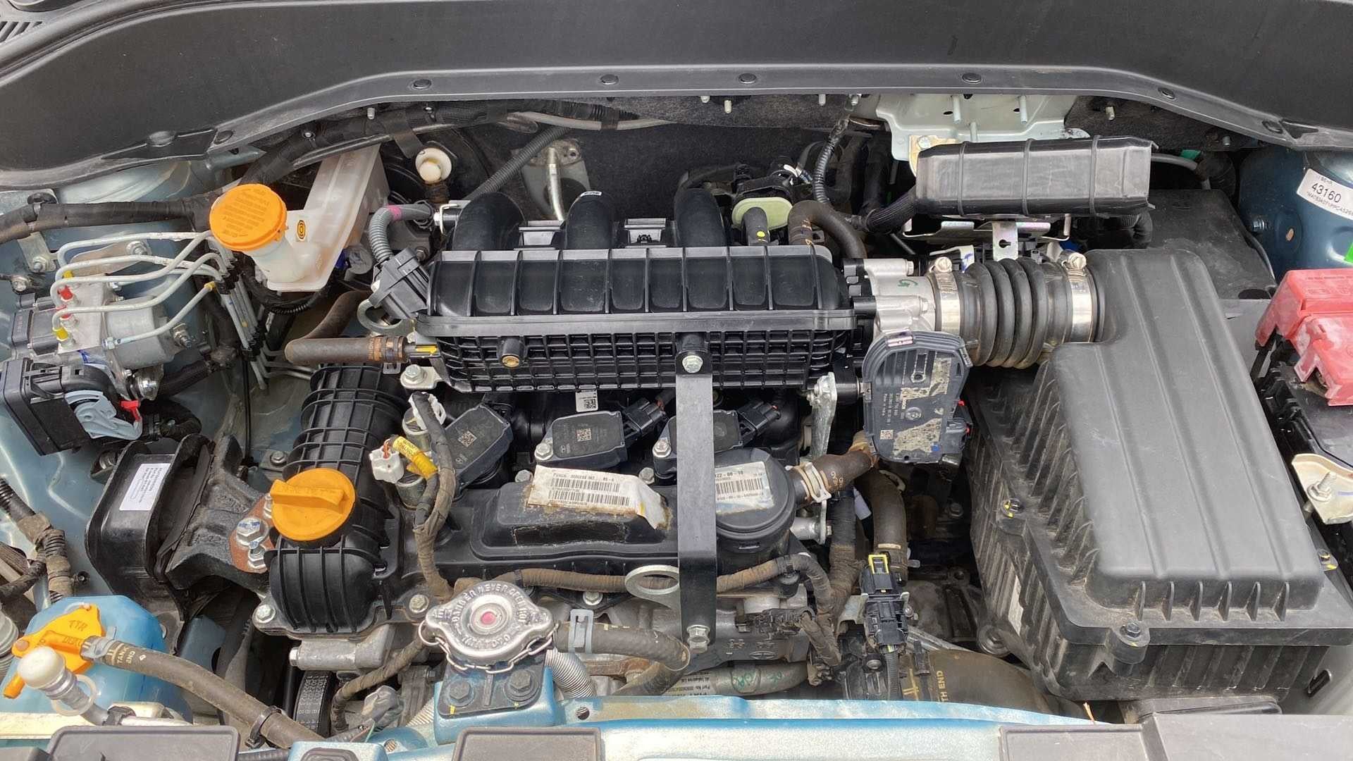 Engine bay of a Tata Punch