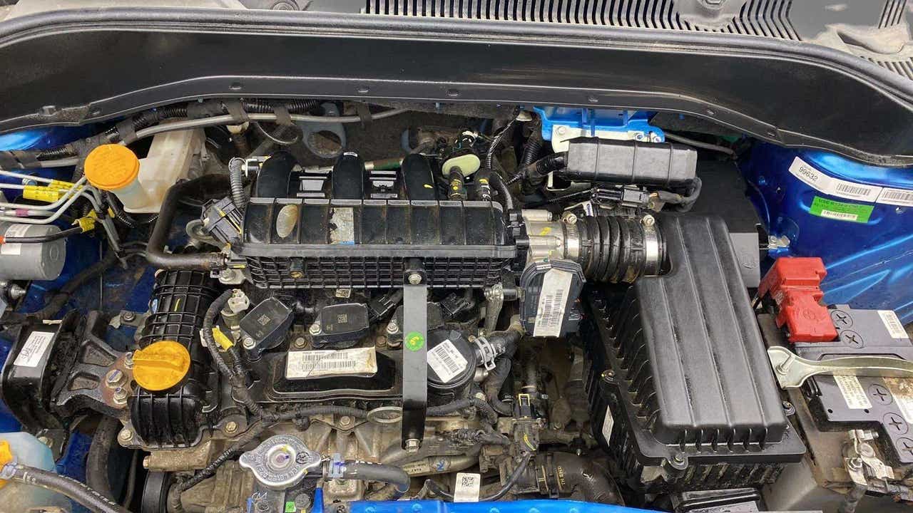 Engine bay of a Tata Punch