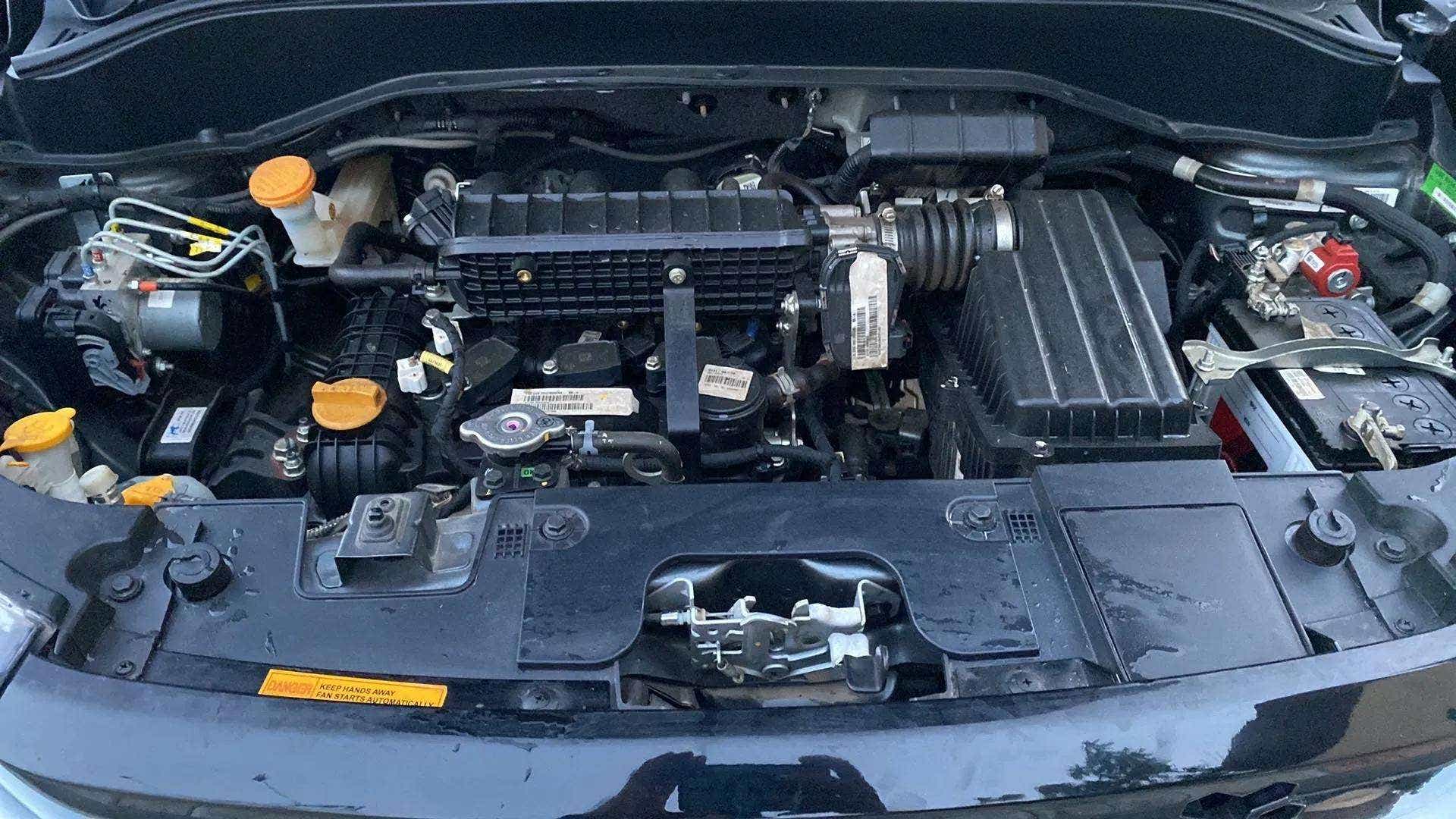 Engine bay of a Tata Punch