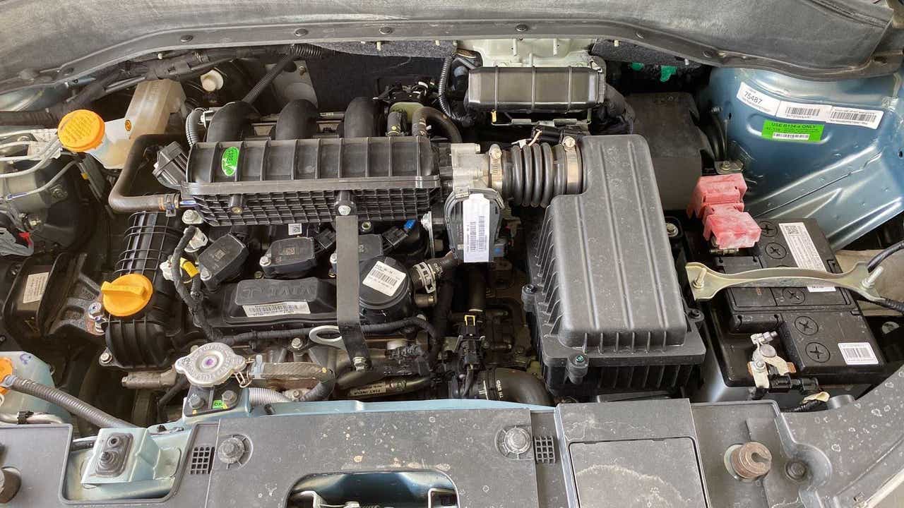 Engine bay view of a Tata Punch