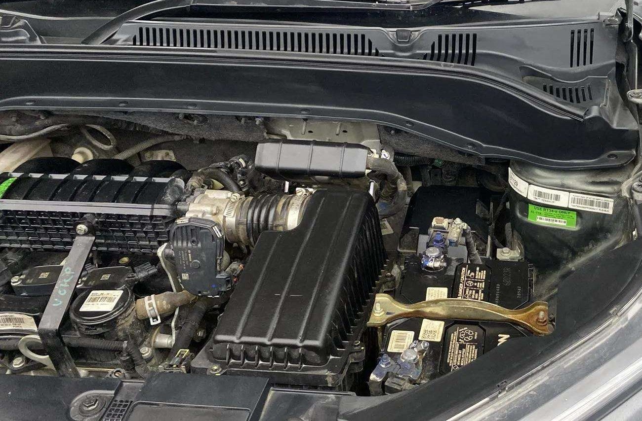 Engine bay of a Tata Punch