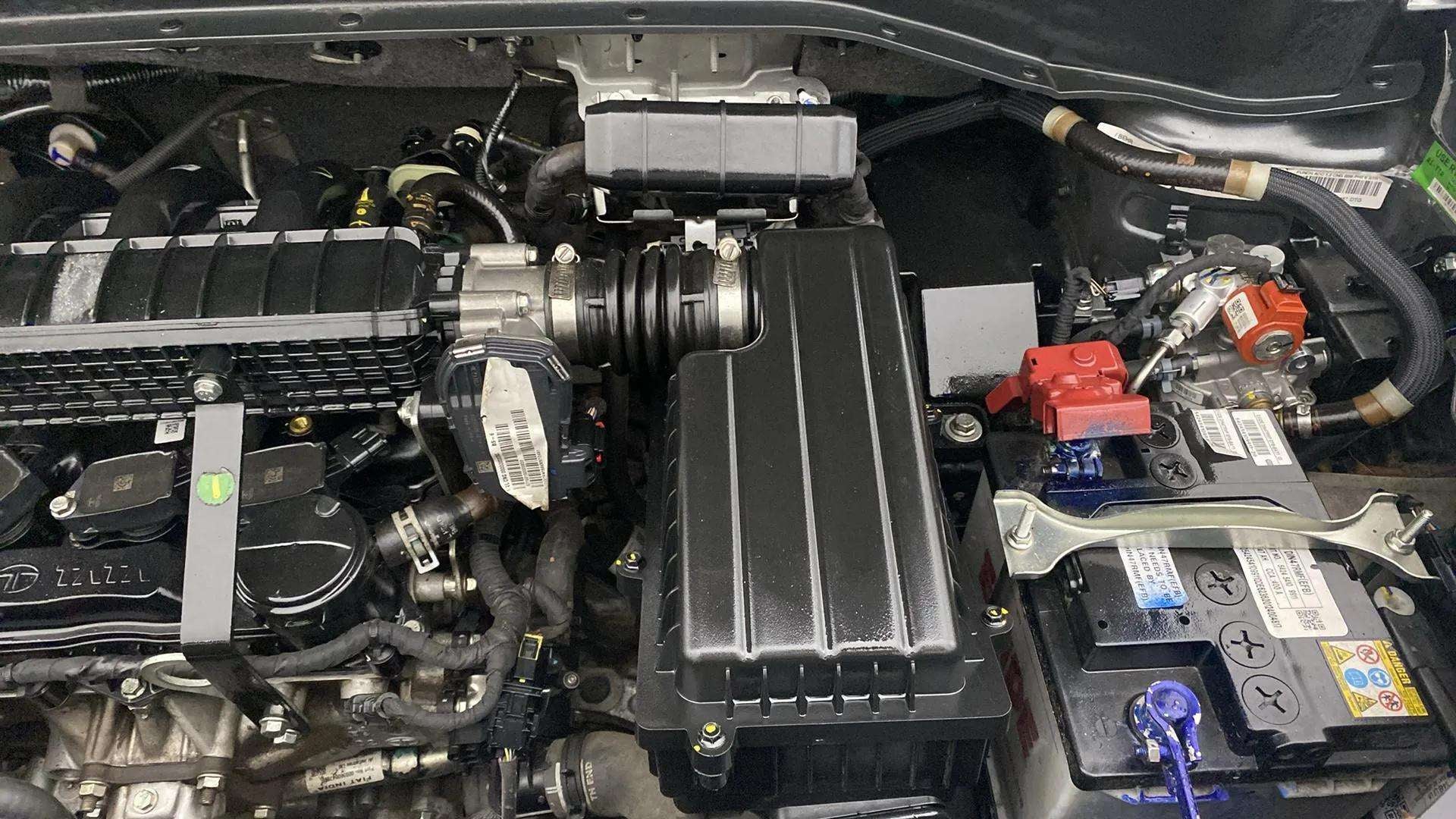 Engine bay of a Tata Punch