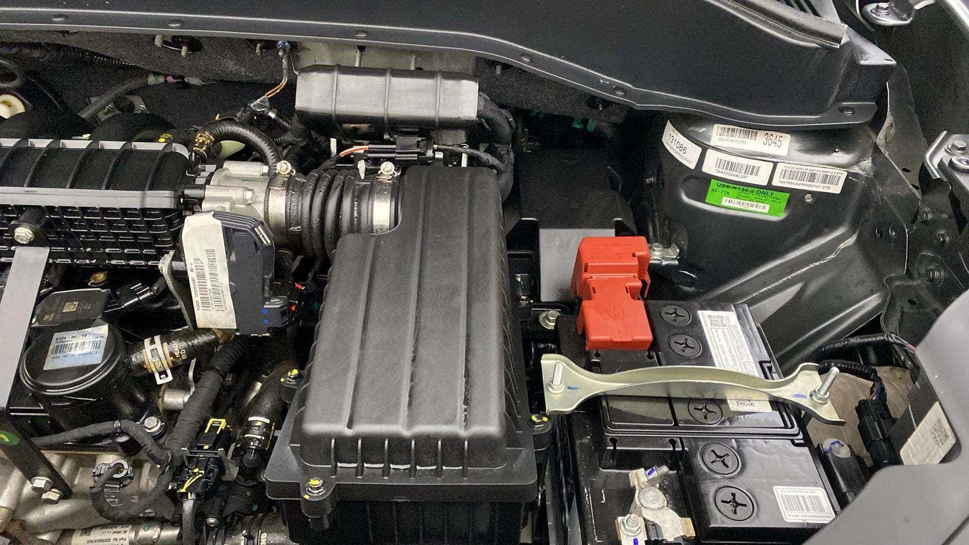 Engine bay of a Tata Punch