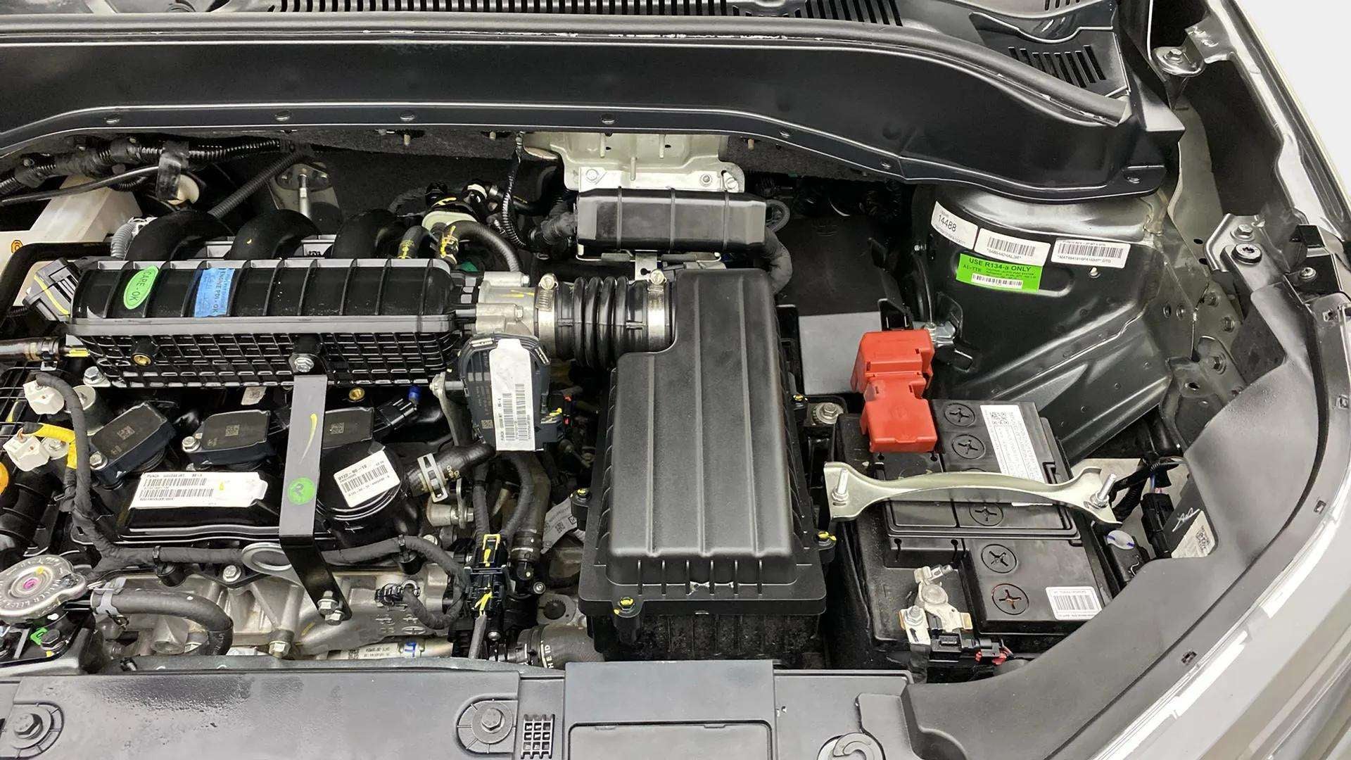 Engine bay of a Tata Punch