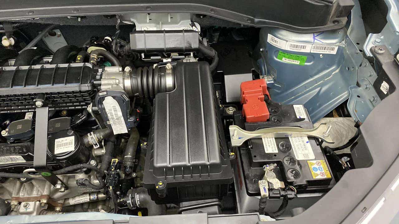 Engine bay of a Tata Punch