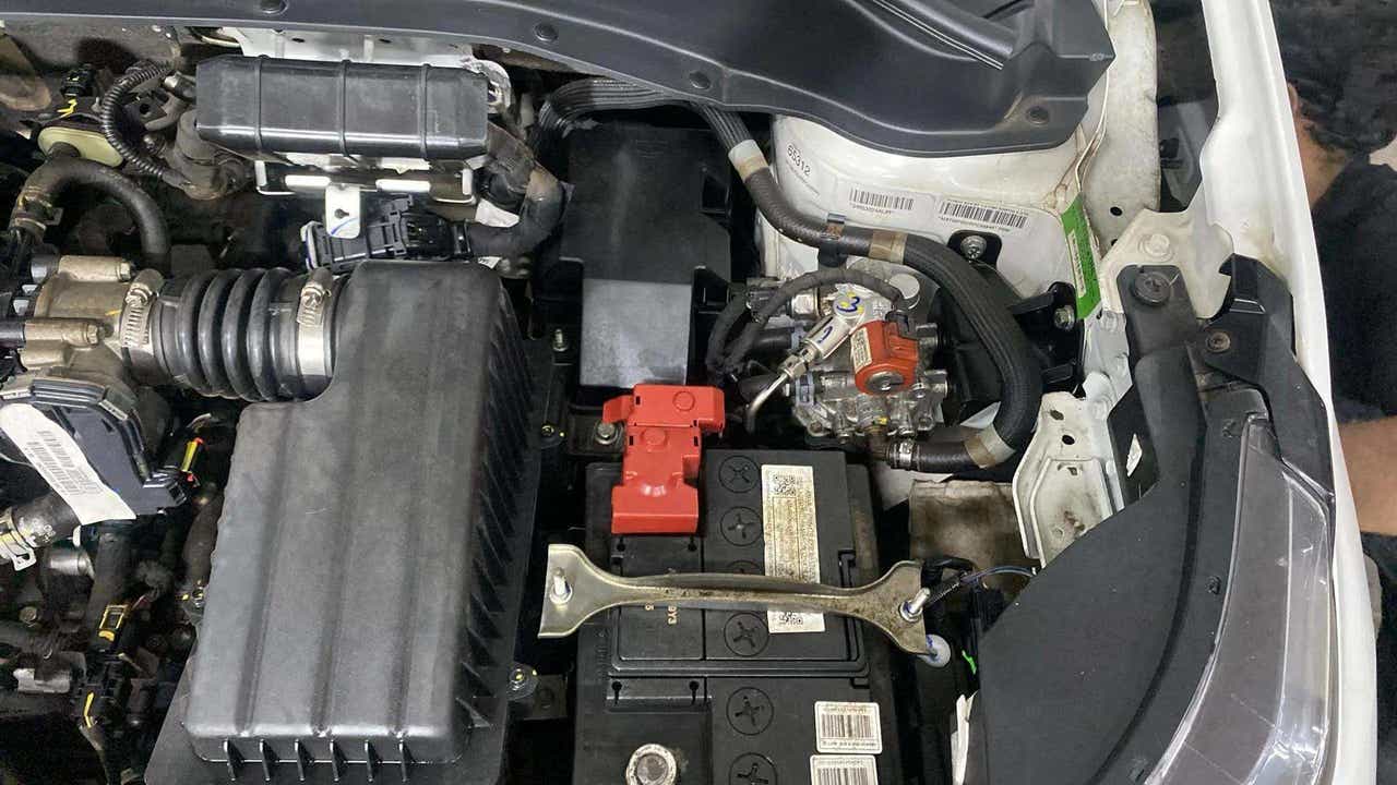 Engine bay view of a Tata Punch