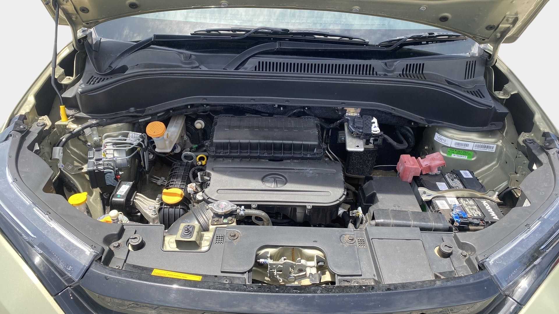 Engine bay view of a Tata Punch