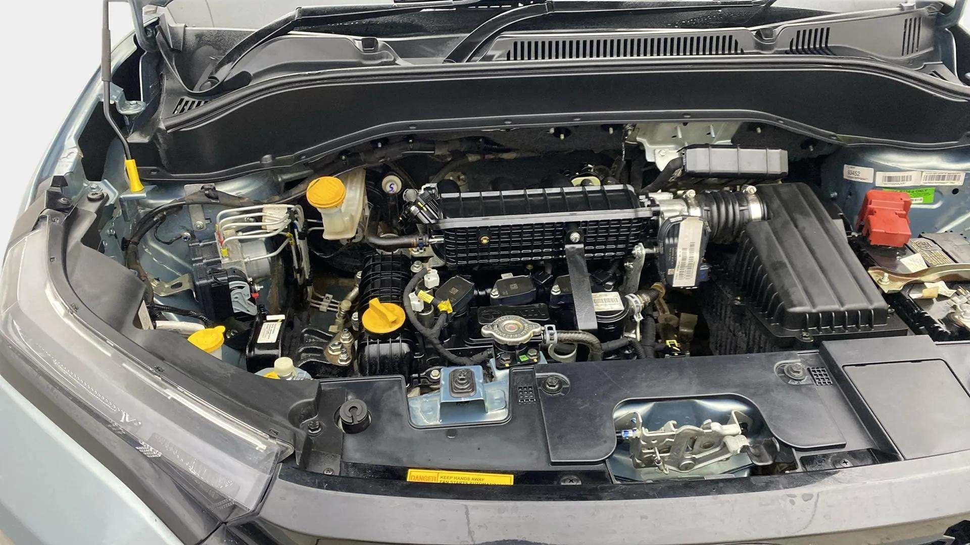 Engine bay of a Tata Punch