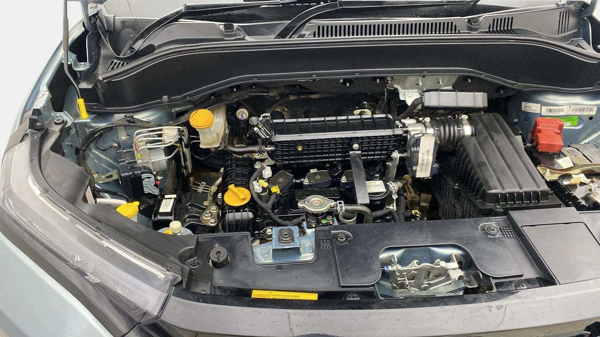 Engine bay of a Tata Punch