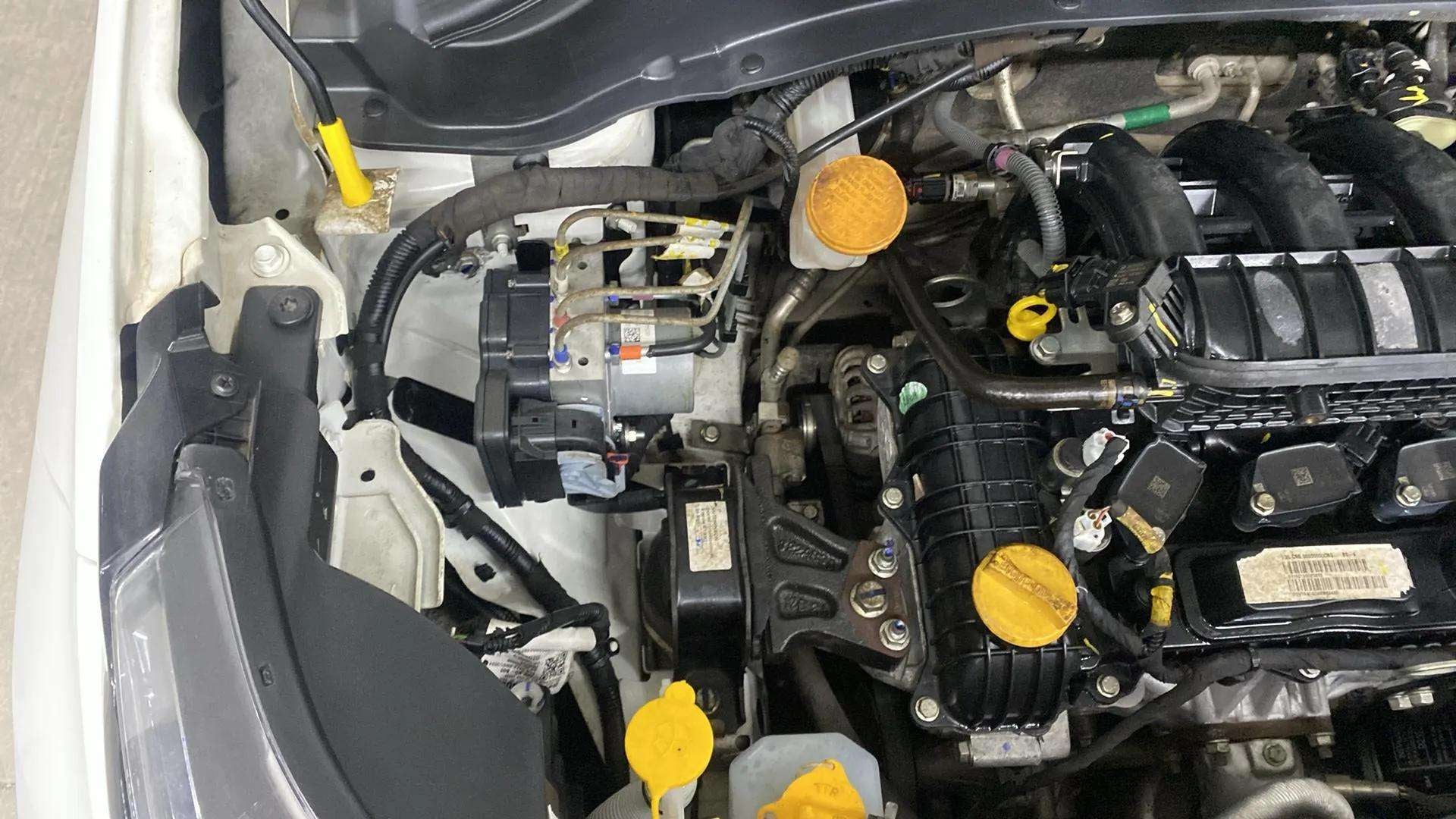 Engine bay of a Tata Punch