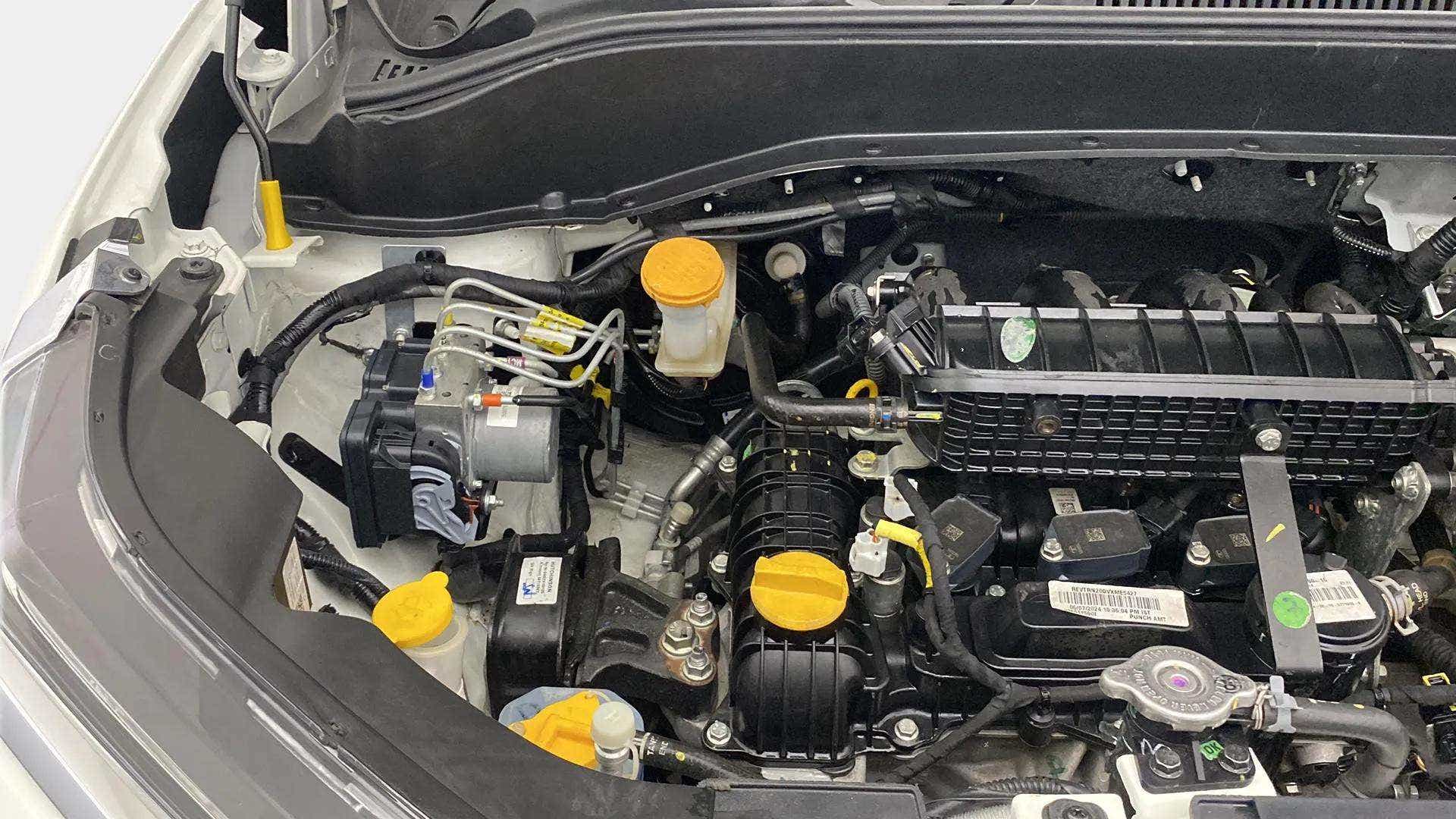 Engine bay of a Tata Punch