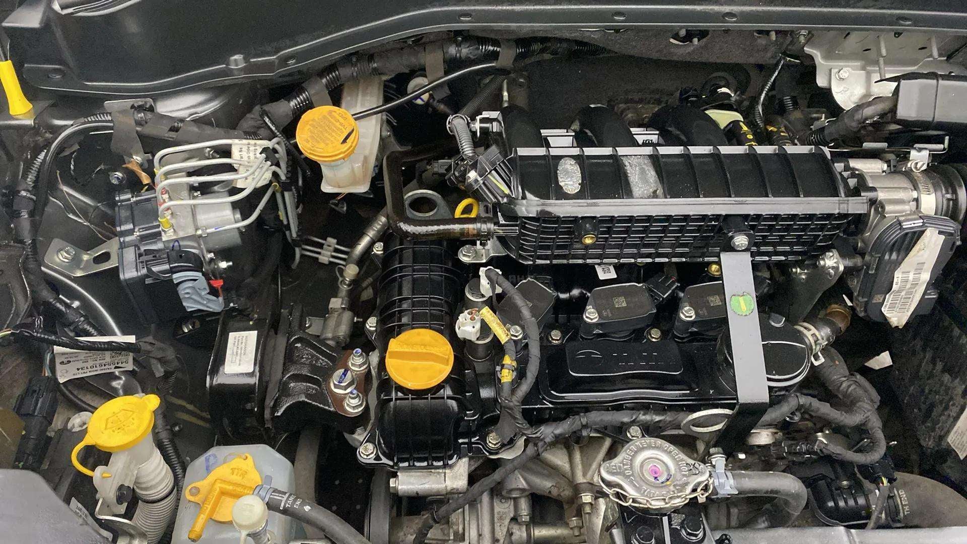 Engine bay view of a Tata Punch