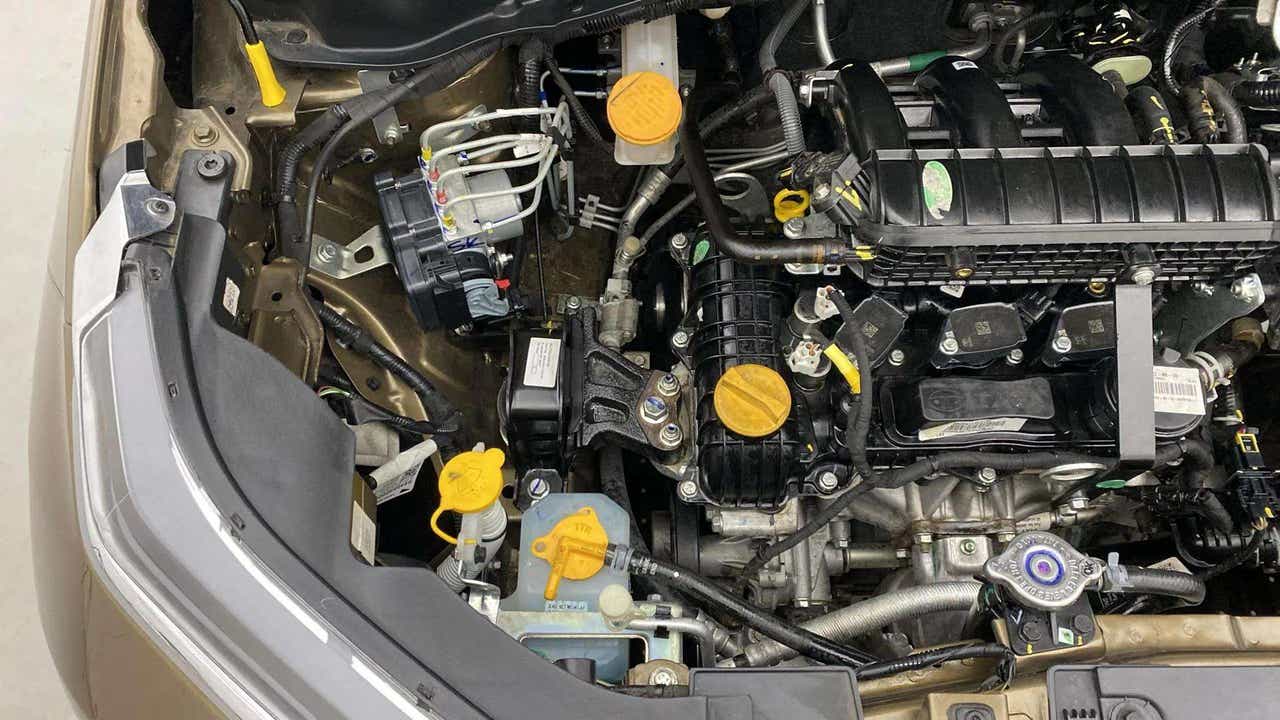 Engine bay of a Tata Punch