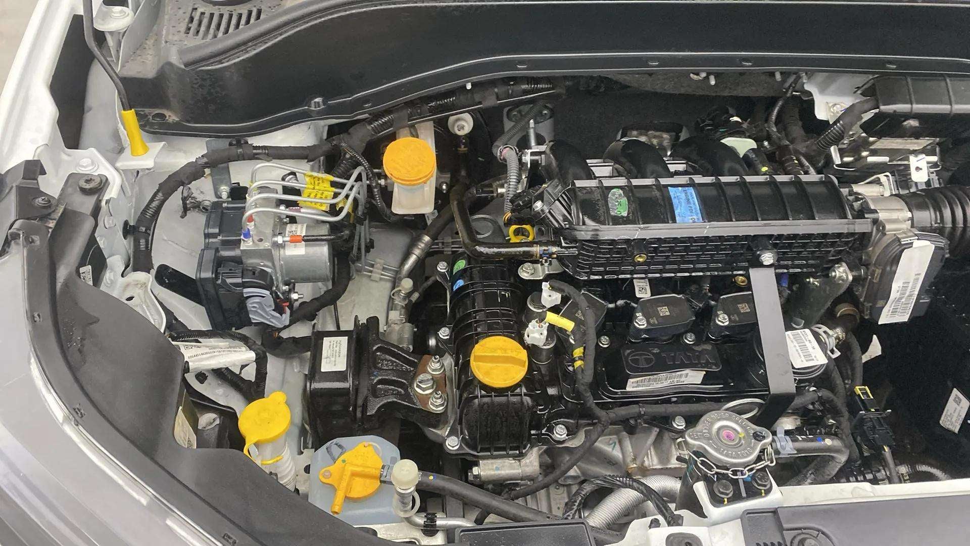 Engine bay of a Tata Punch