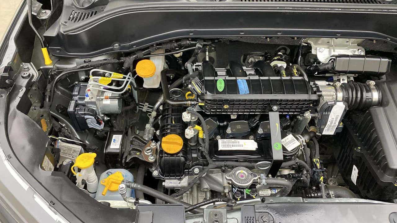 Engine bay of a Tata Punch