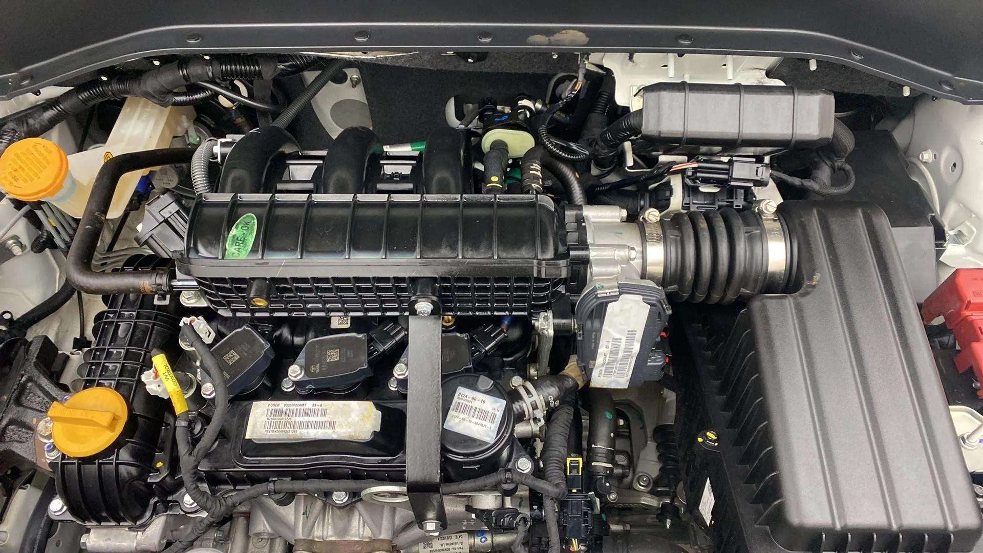 Engine bay of a Tata Punch