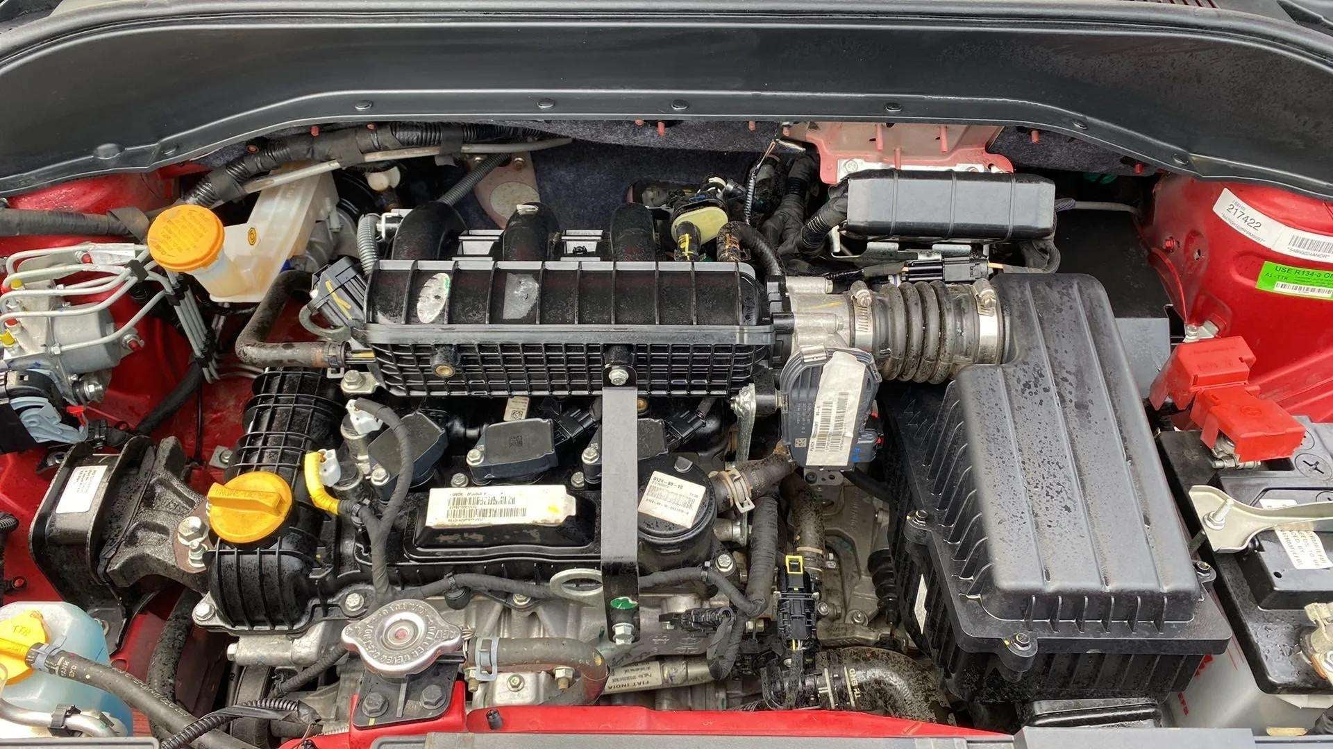 Engine bay of a Tata Punch