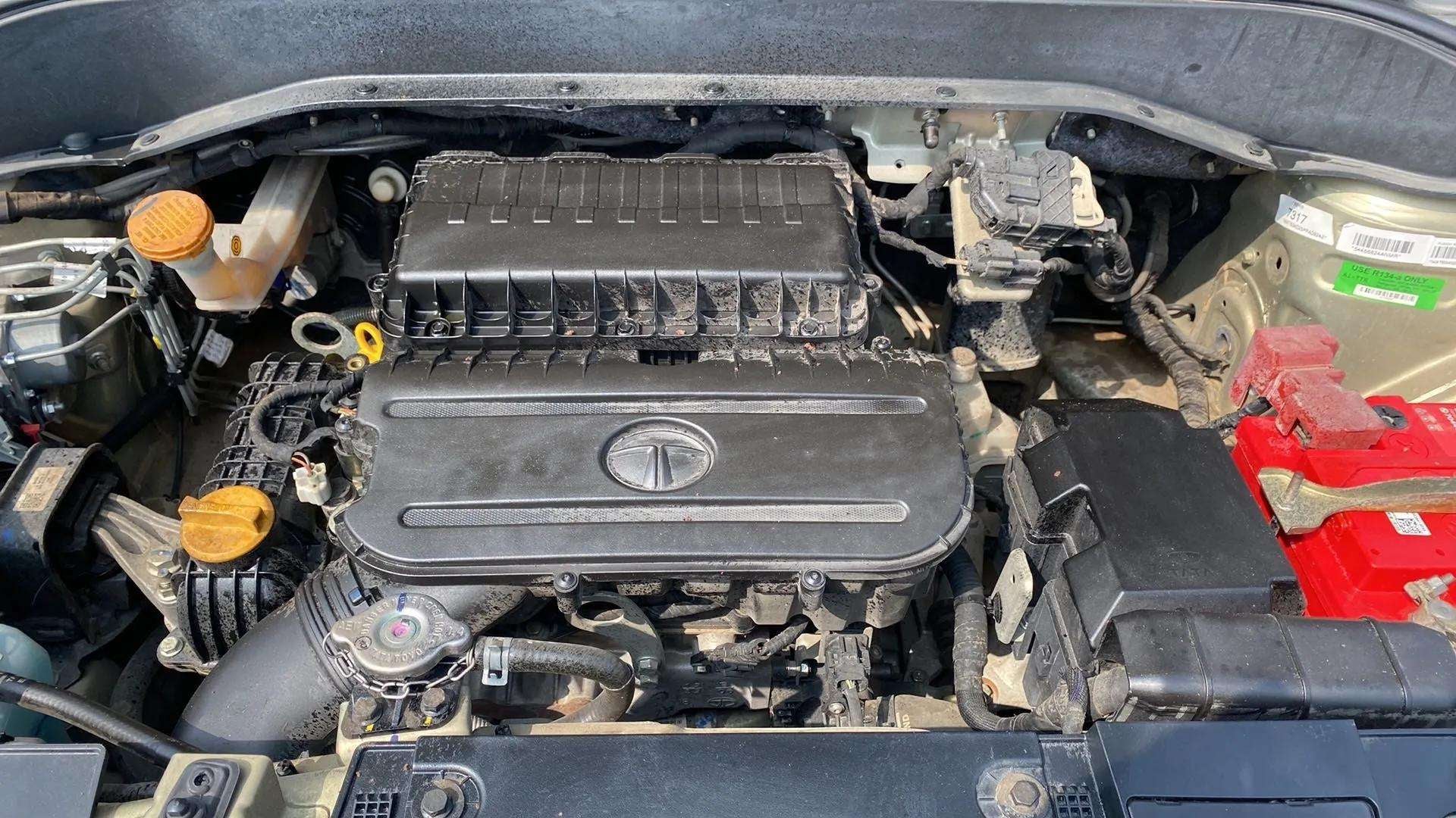 Engine bay view of a Tata Punch