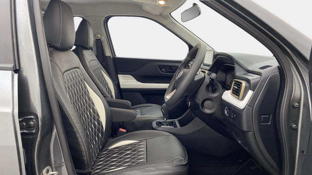 Interior front seats and dashboard of a Tata Punch