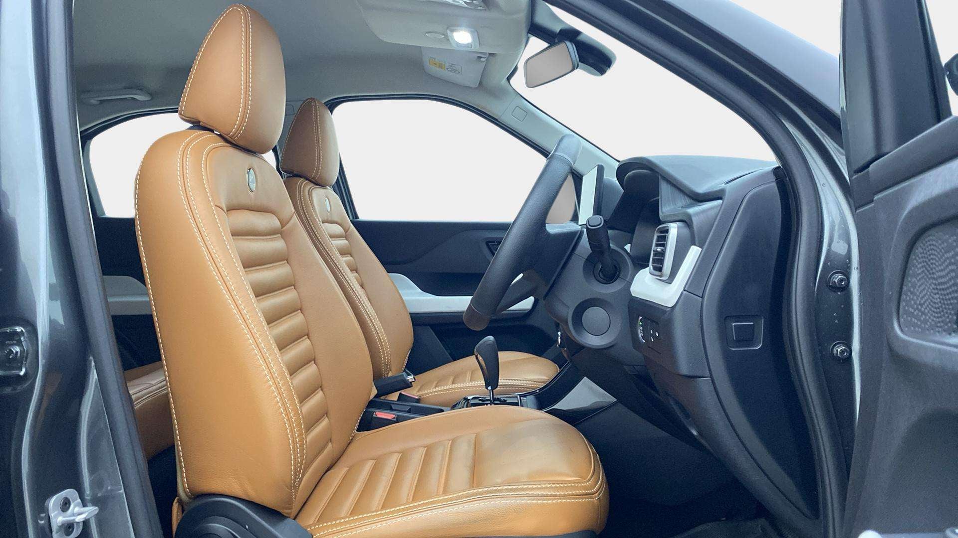 Front interior seats and dashboard of a Tata Punch