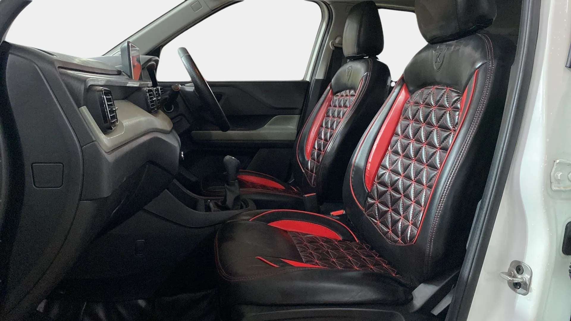 Interior front seats and dashboard of a Tata Punch