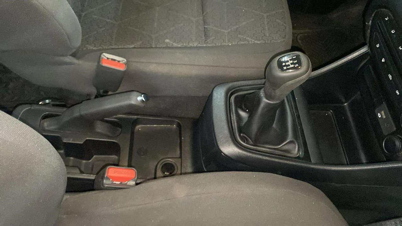 Center console and gear shift area of a Tata Punch